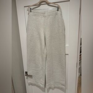 Vince Fleece Cotton Wide Leg Pants